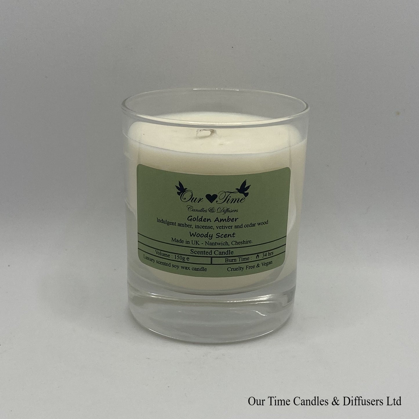 Medium Wax Filled Scented Candle