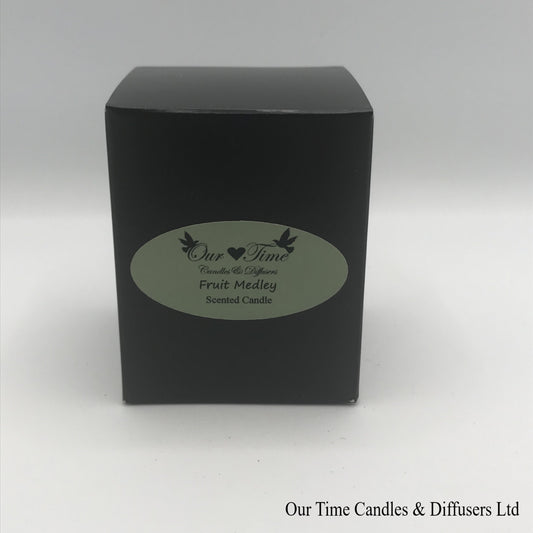 Small Soy Wax Fill Scented Candle in a black box. Vegan and cruelty free