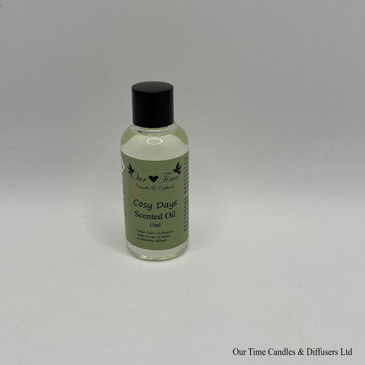 Scented Oil 15ml in clear bottle with black screw cap