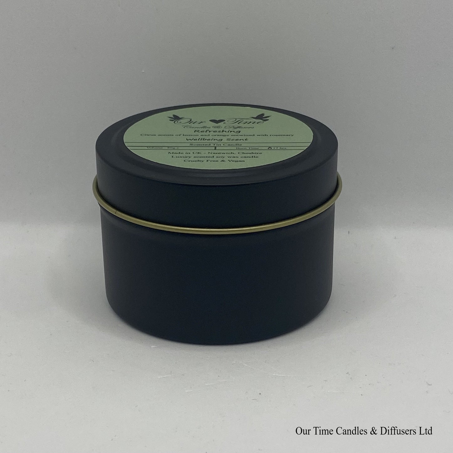 Refreshing Wax Filled Tin Scented Candle