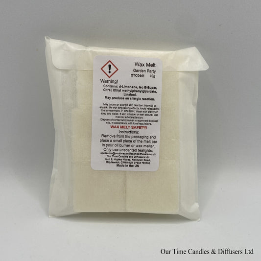 Scented Soy Wax Melt Cubes in a biodegradable bag. Vegan and cruelty free