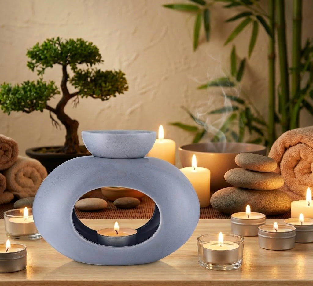 Oval Wax Melter - Grey