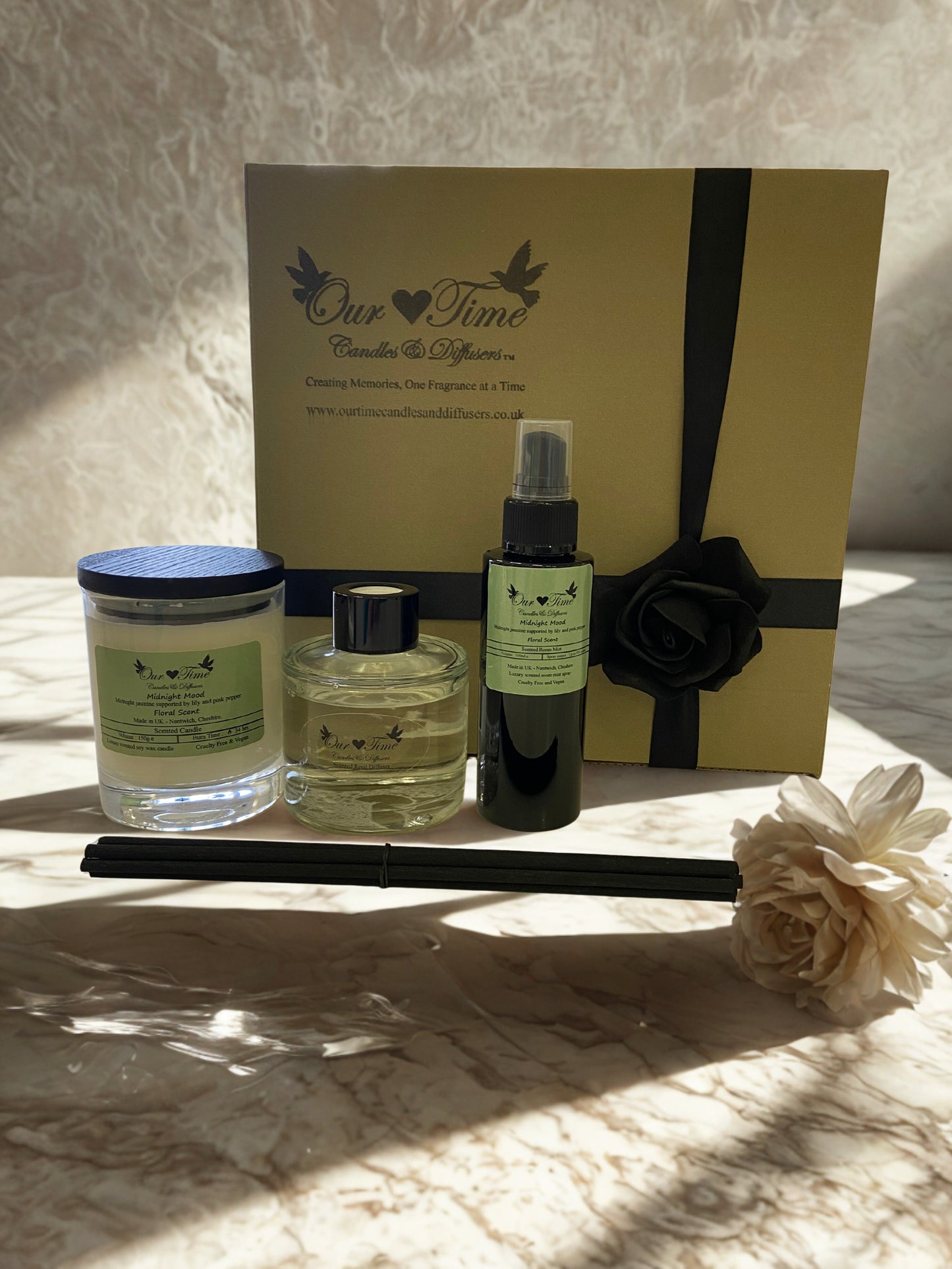 Gift Set - Candle, Diffuser, Room Mist