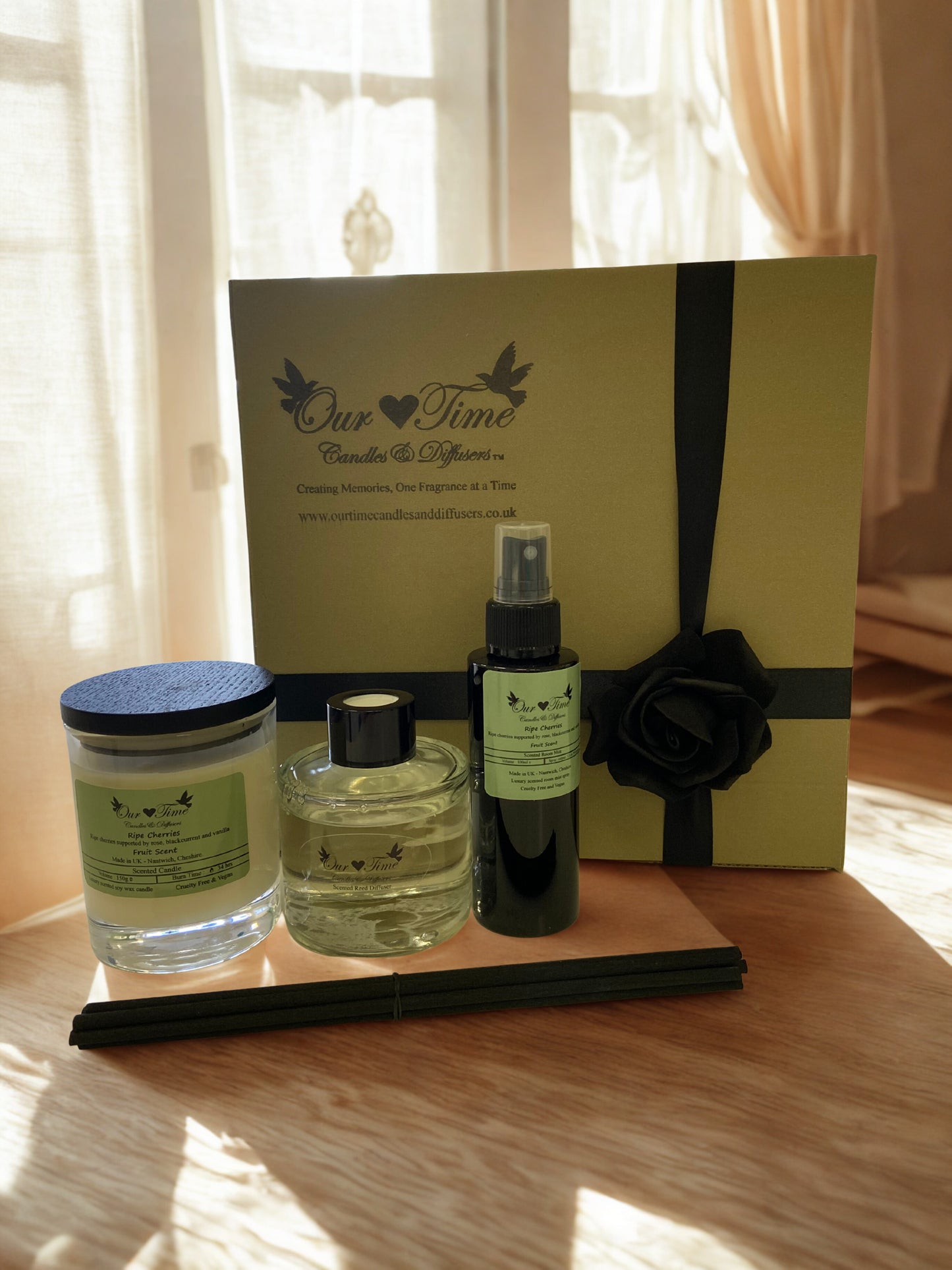 Gift Set - Candle, Diffuser, Room Mist