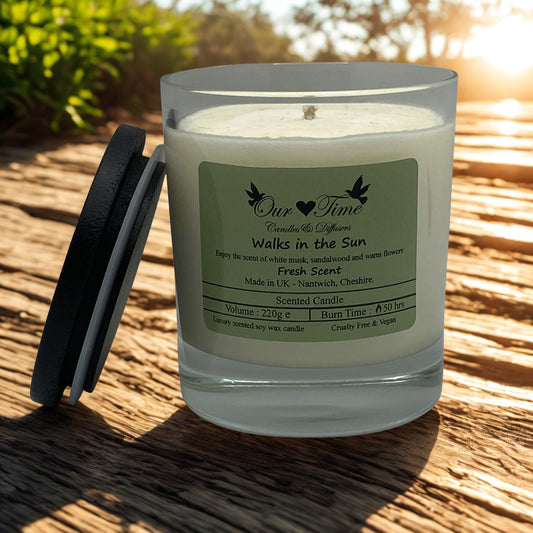 Walks in the Sun Large Wax Filled Candle
