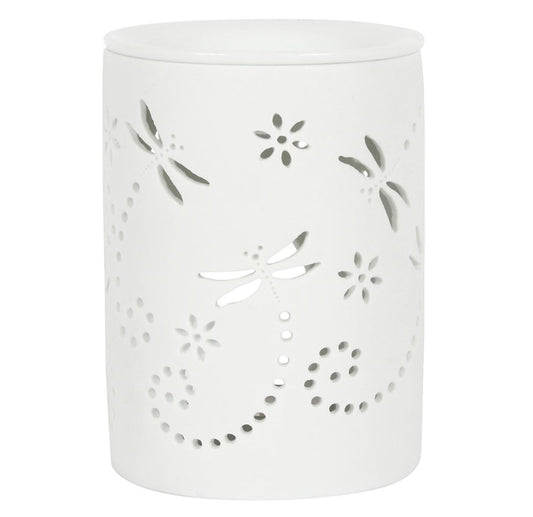 Dragonfly  Oil/Wax Burner - White