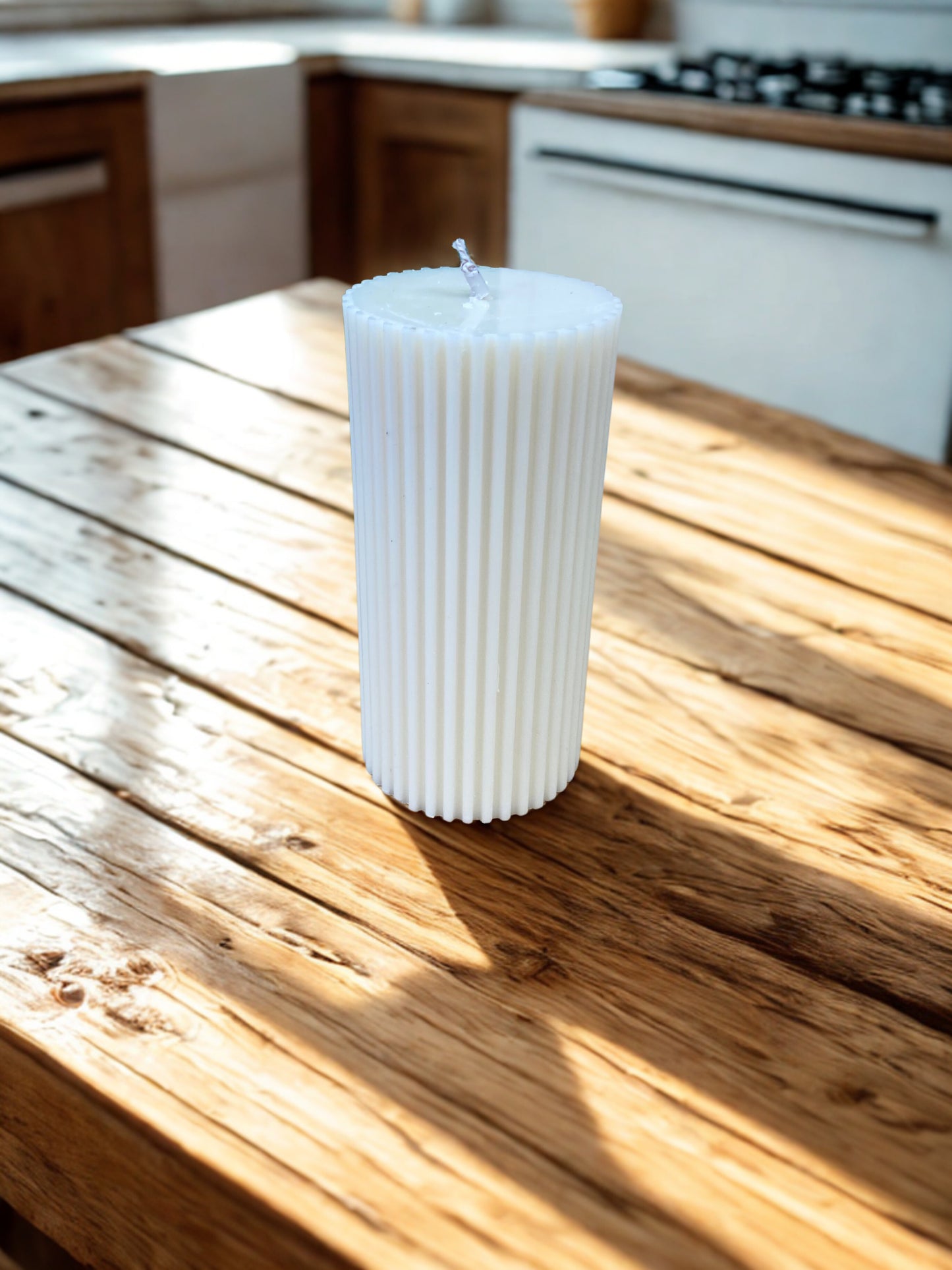 Medium Unscented Pillar Candle
