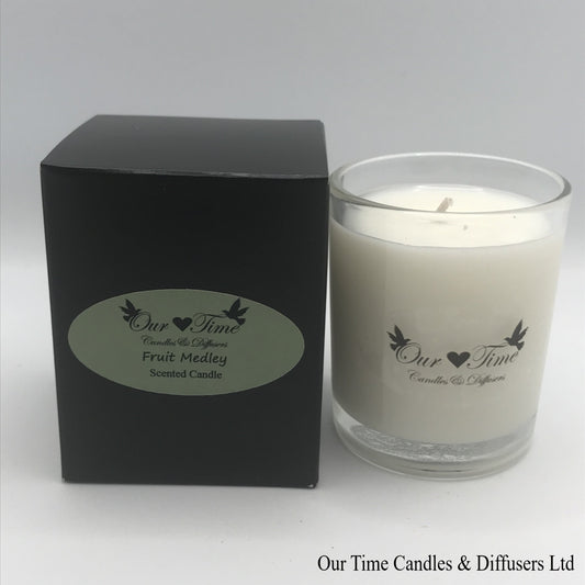 Small Soy Wax Fill Scented Candle in a black box. Vegan and cruelty free