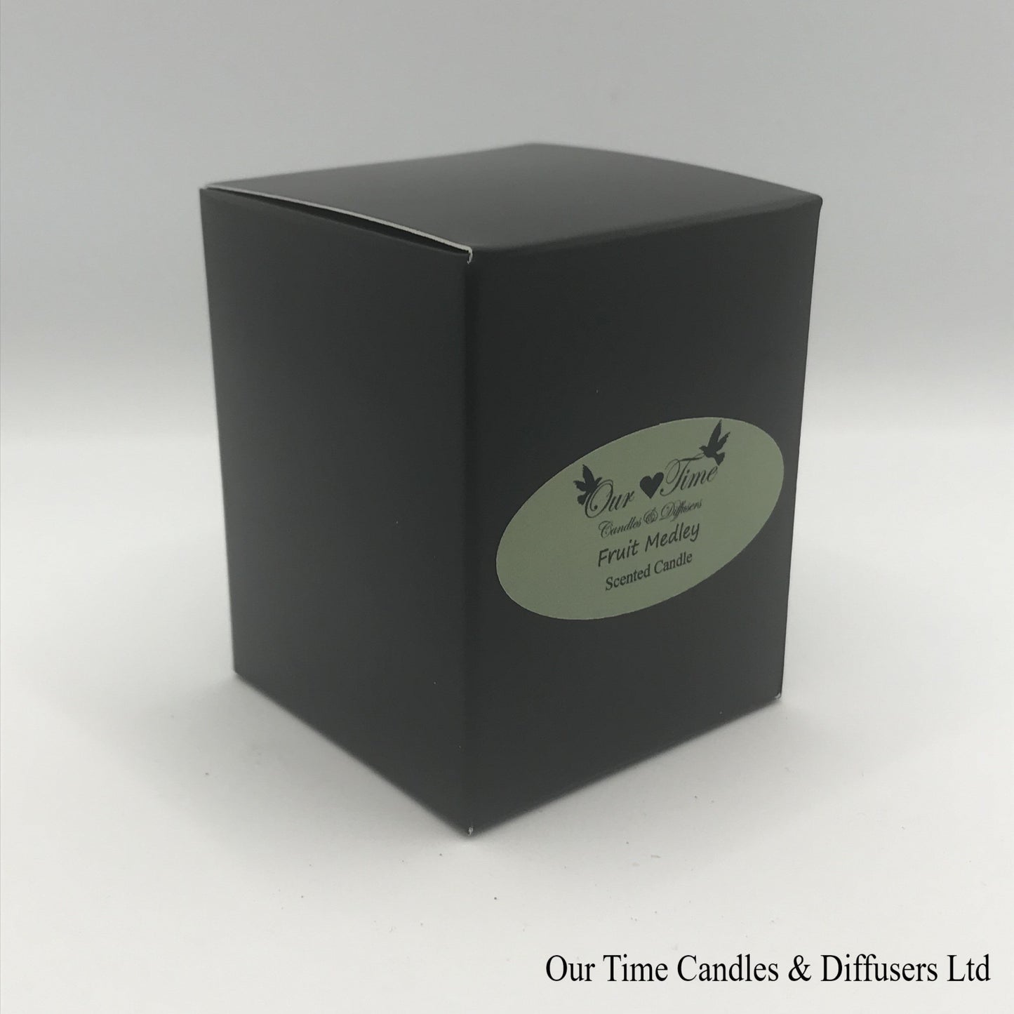 Small Soy Wax Fill Scented Candle in a black box. Vegan and cruelty free