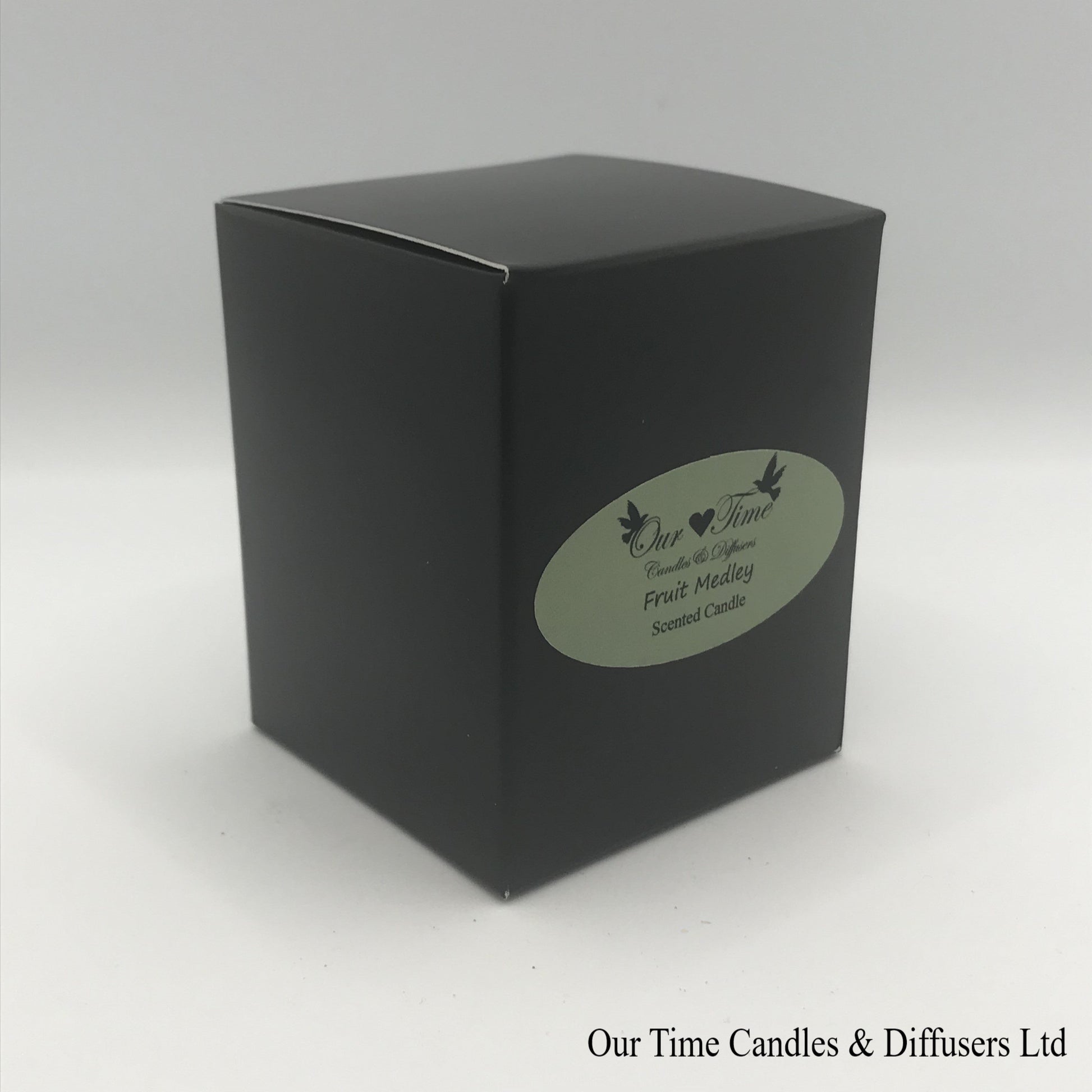 Small Soy Wax Fill Scented Candle in a black box. Vegan and cruelty free