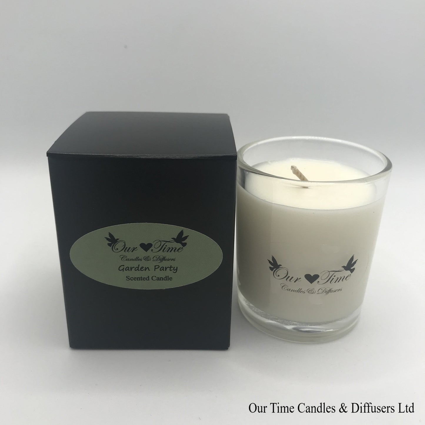 Small Soy Wax Fill Scented Candle in a black box. Vegan and cruelty free
