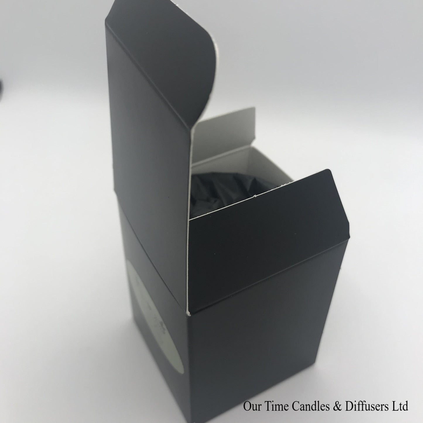 Small Soy Wax Fill Scented Candle in a black box. Vegan and cruelty free