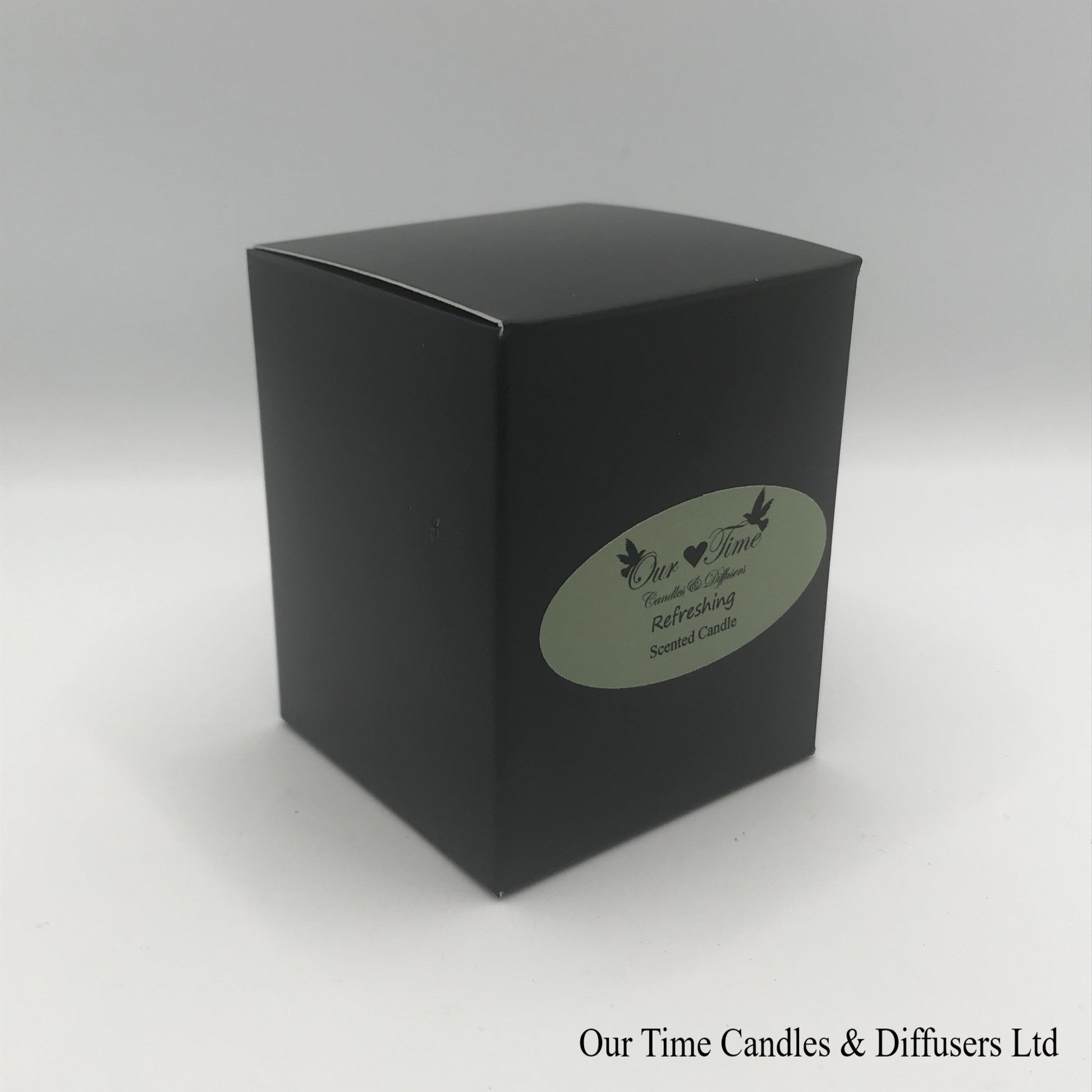 Small Soy Wax Fill Scented Candle in a black box. Vegan and cruelty free