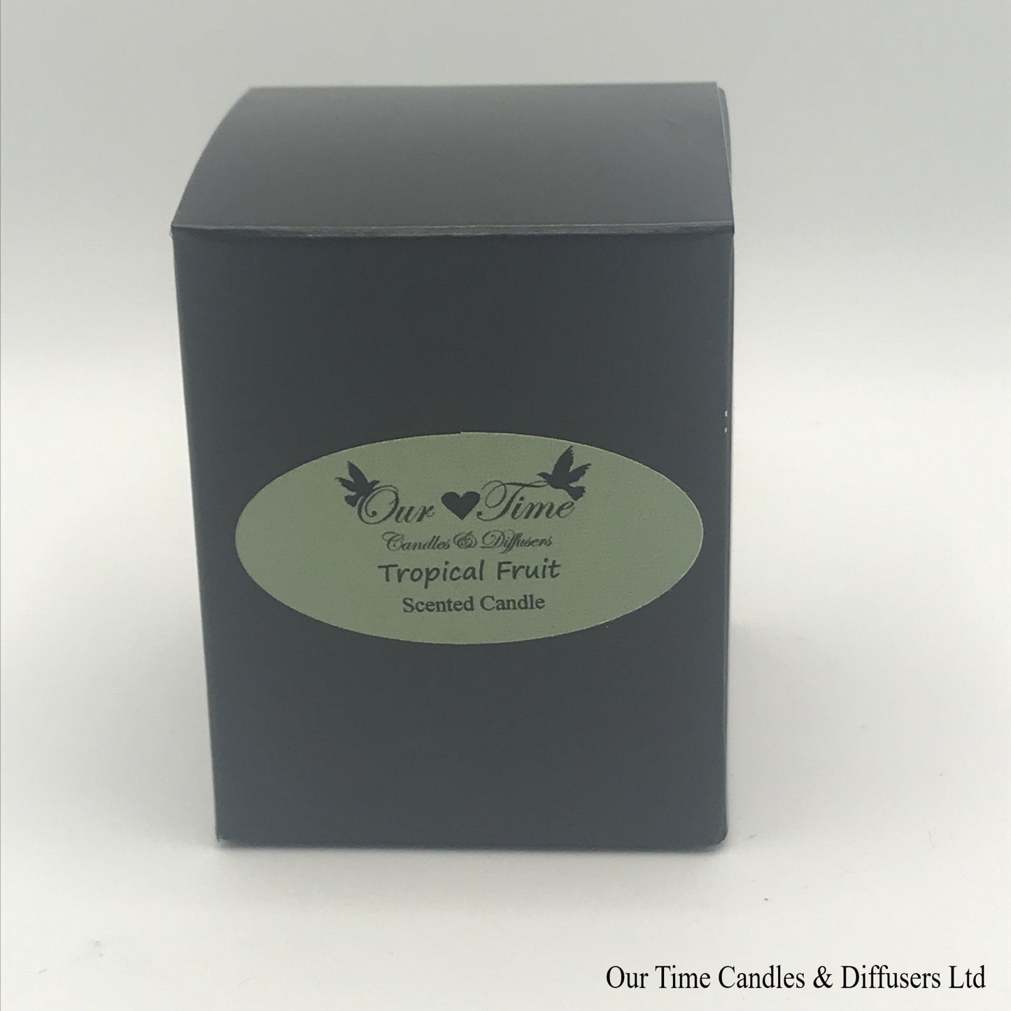 Small Soy Wax Fill Scented Candle in a black box. Vegan and cruelty free