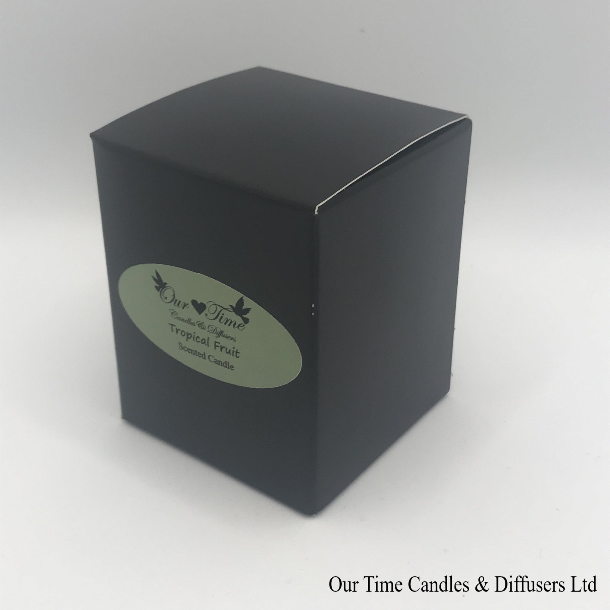 Small Soy Wax Fill Scented Candle in a black box. Vegan and cruelty free