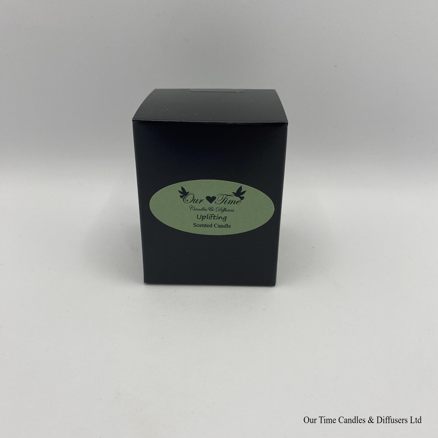 Small Soy Wax Fill Scented Candle in a black box. Vegan and cruelty free