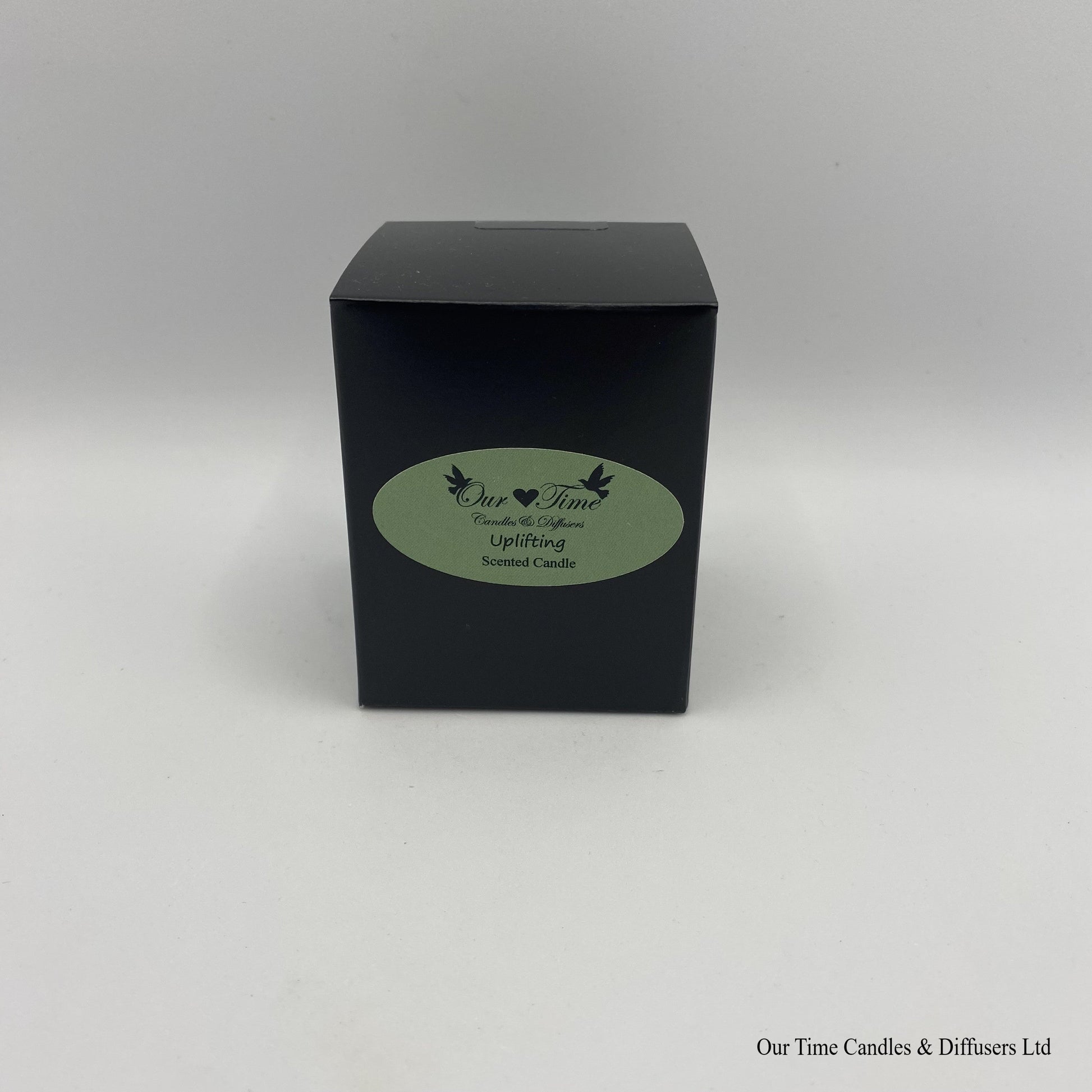 Small Soy Wax Fill Scented Candle in a black box. Vegan and cruelty free