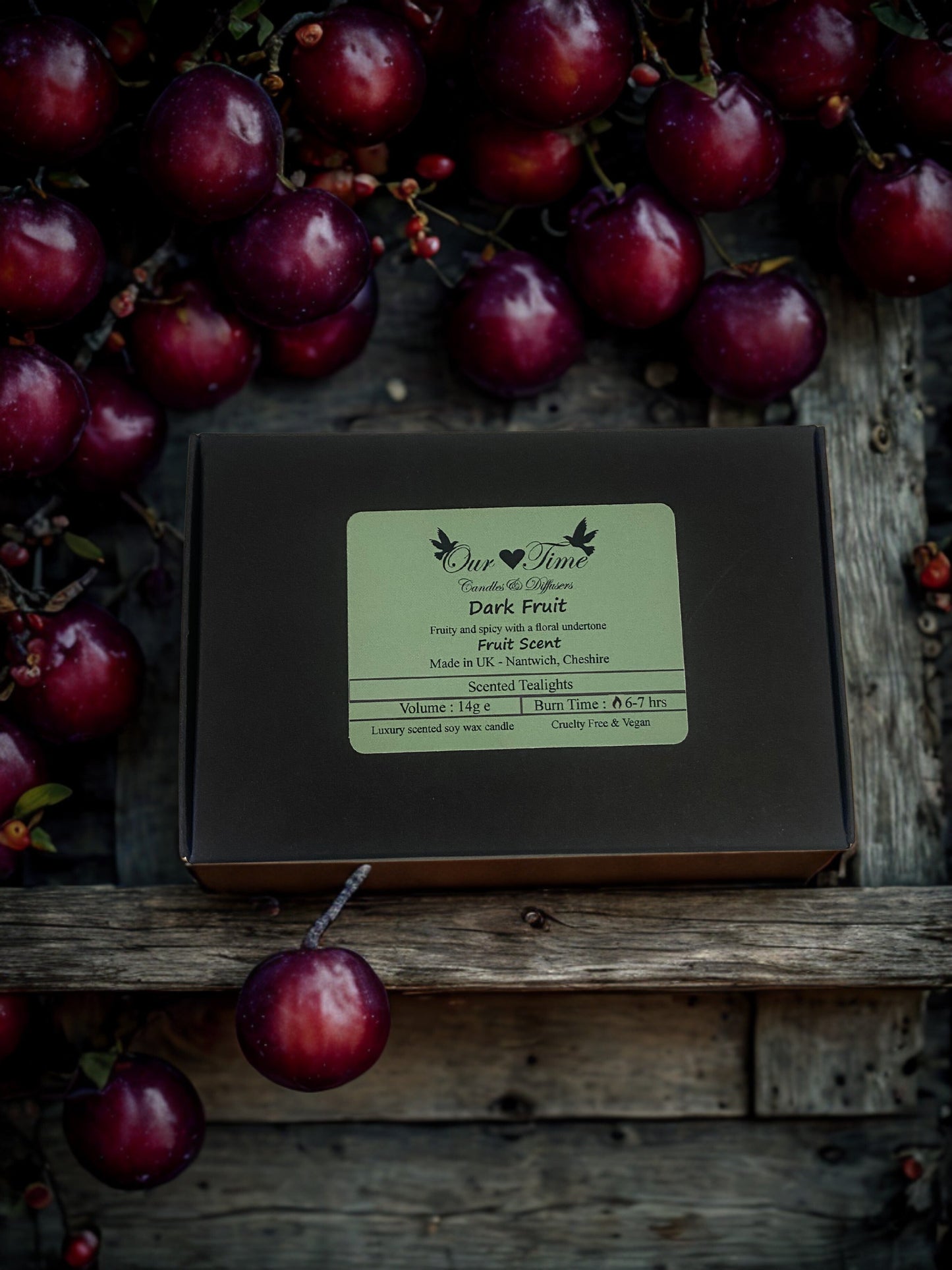 Dark Fruit Scented Tealights bx/6