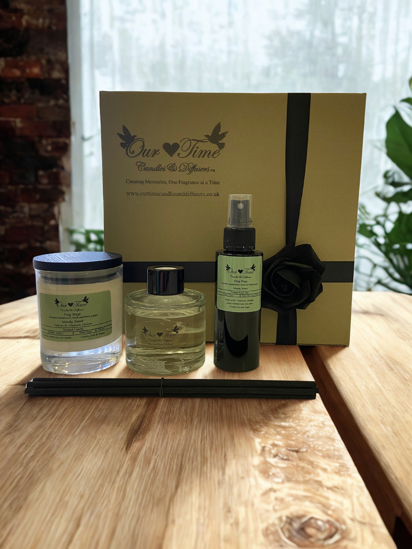 Gift Set - Candle, Diffuser, Room Mist