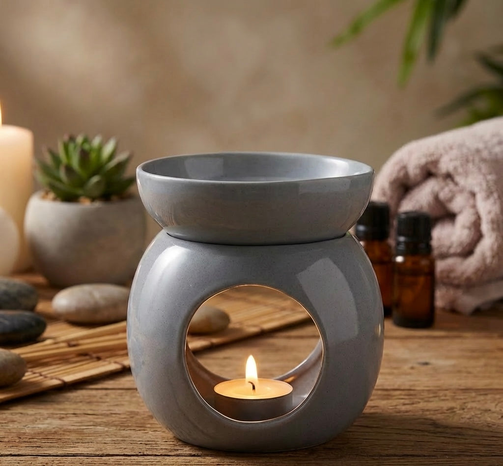 Round Wax Melter - Grey