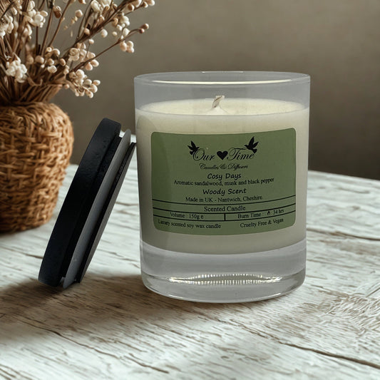 Cosy Days Medium Wax Filled Candle