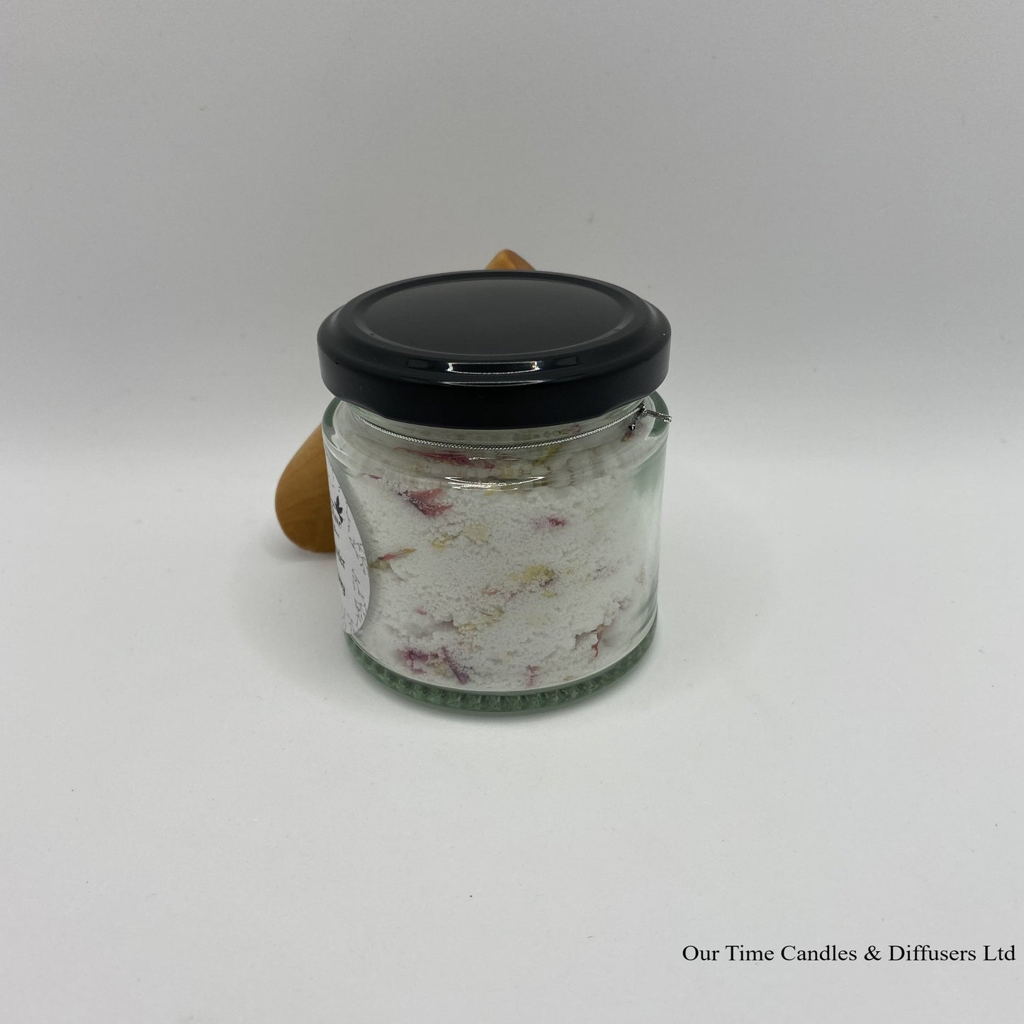 Bath Powder - Wild Berry product image showing filled jar with black lid
