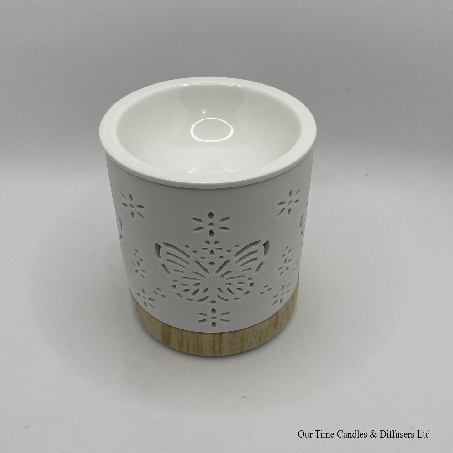 Butterfly White Cut Out wax melter or oil burner