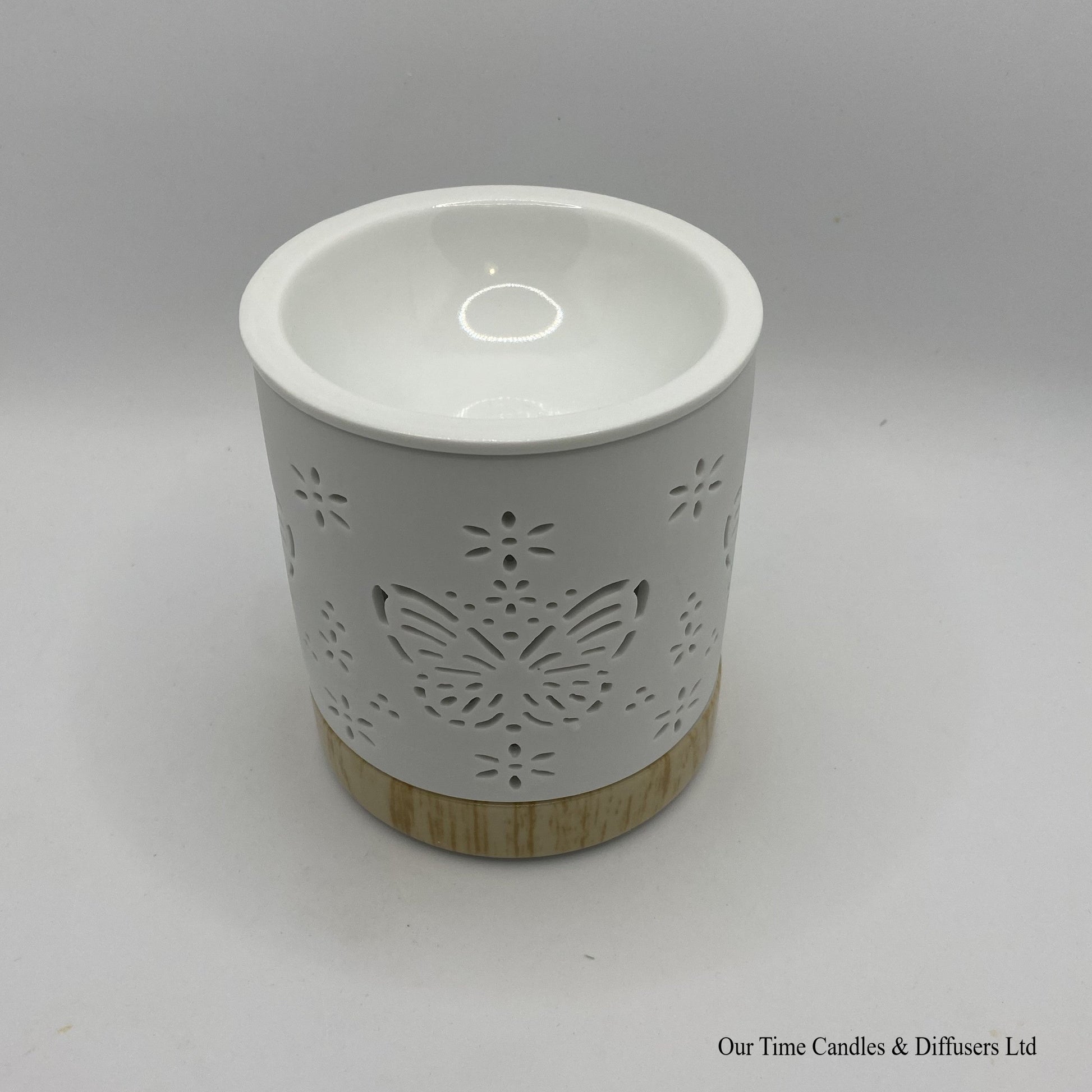 Butterfly White Cut Out wax melter or oil burner