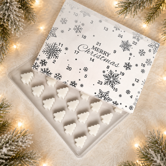 White and Silver Advent Calendar - 24 days