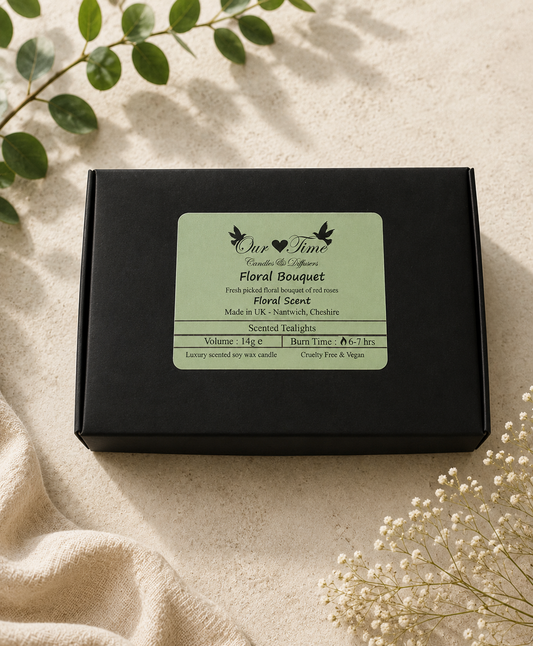 Floral Bouquet Scented Tealights bx/6