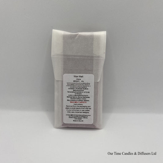 Alien inspired scented Geo soy wax melt bar