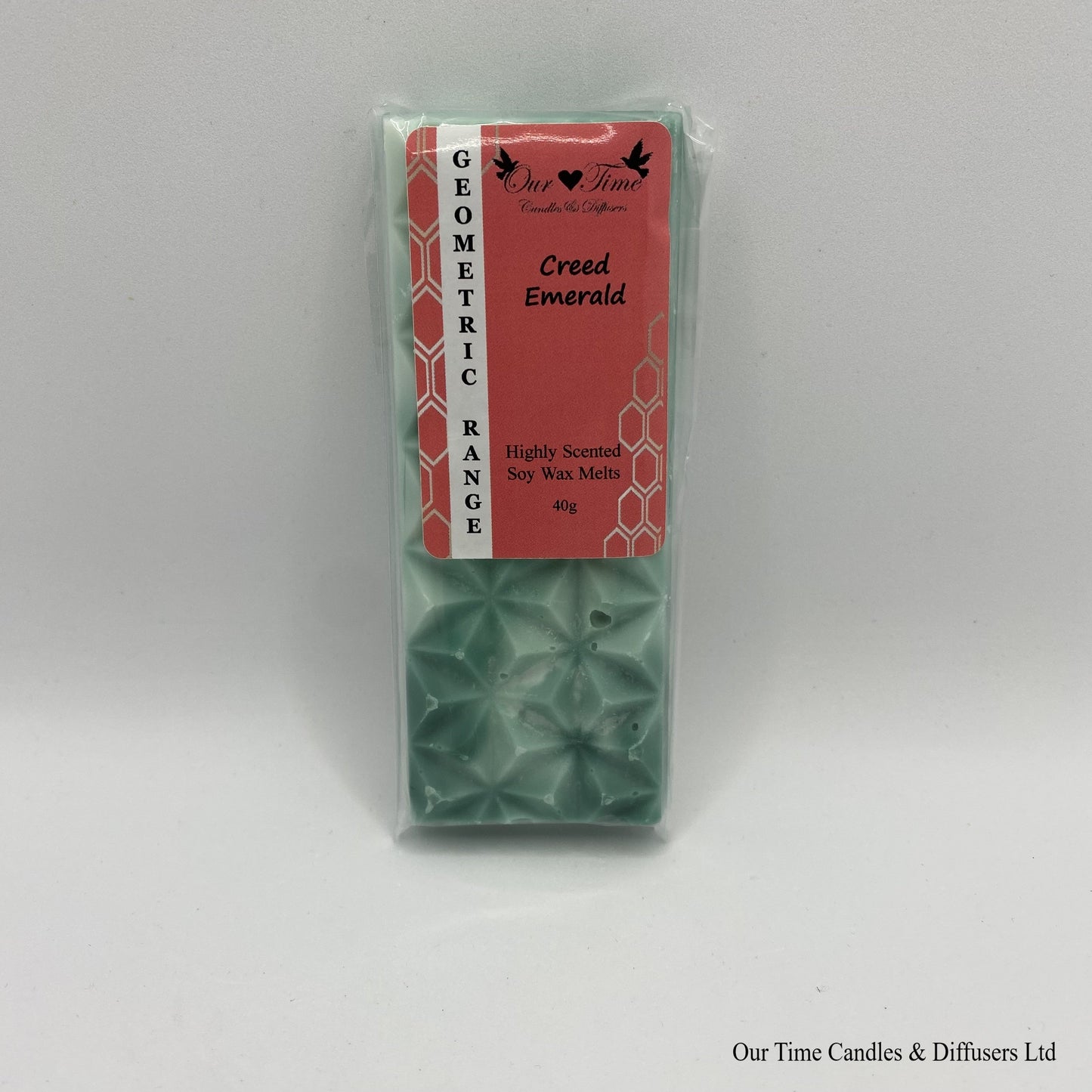 Creed Emerald inspired scented soy wax melt geometric