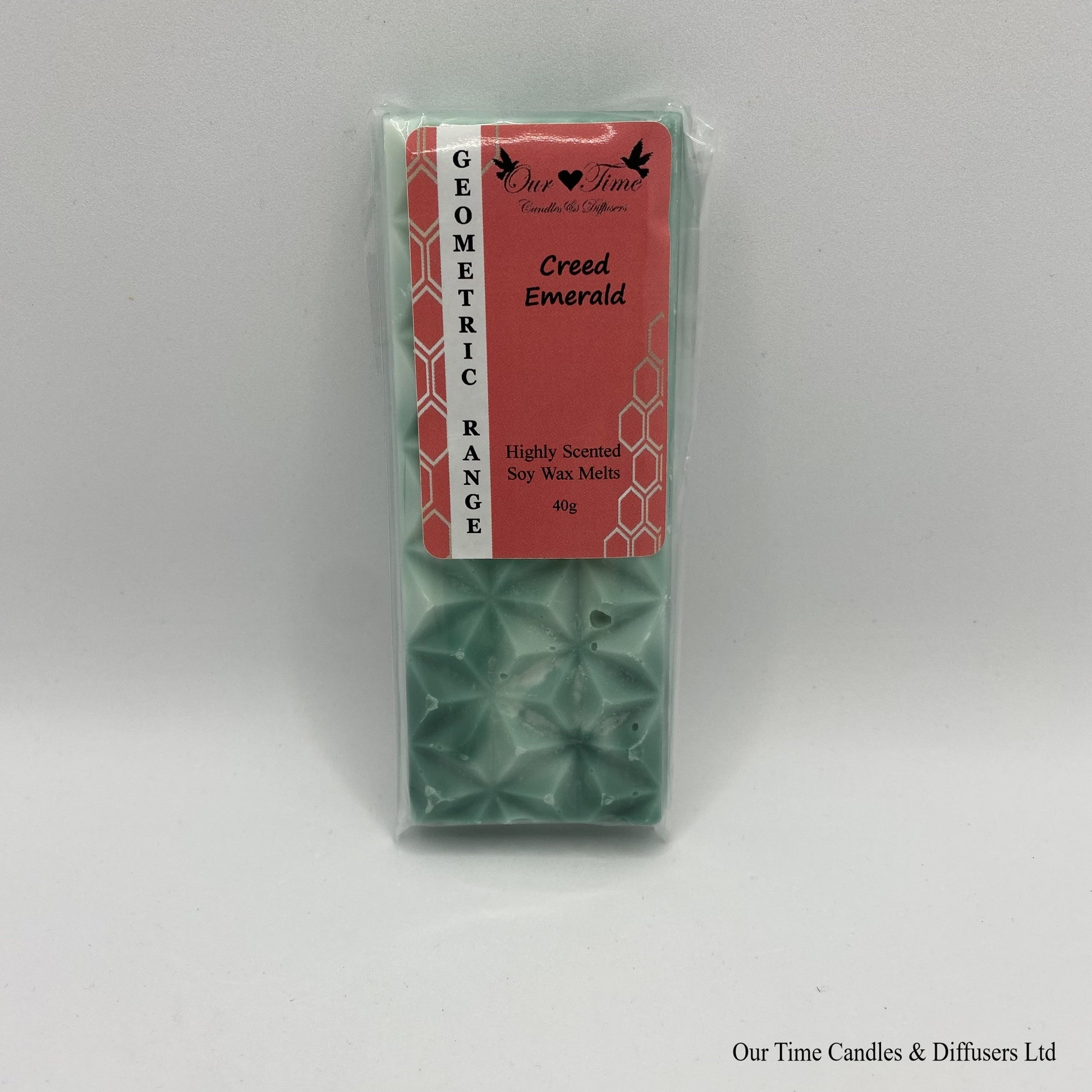 Creed Emerald inspired scented soy wax melt geometric