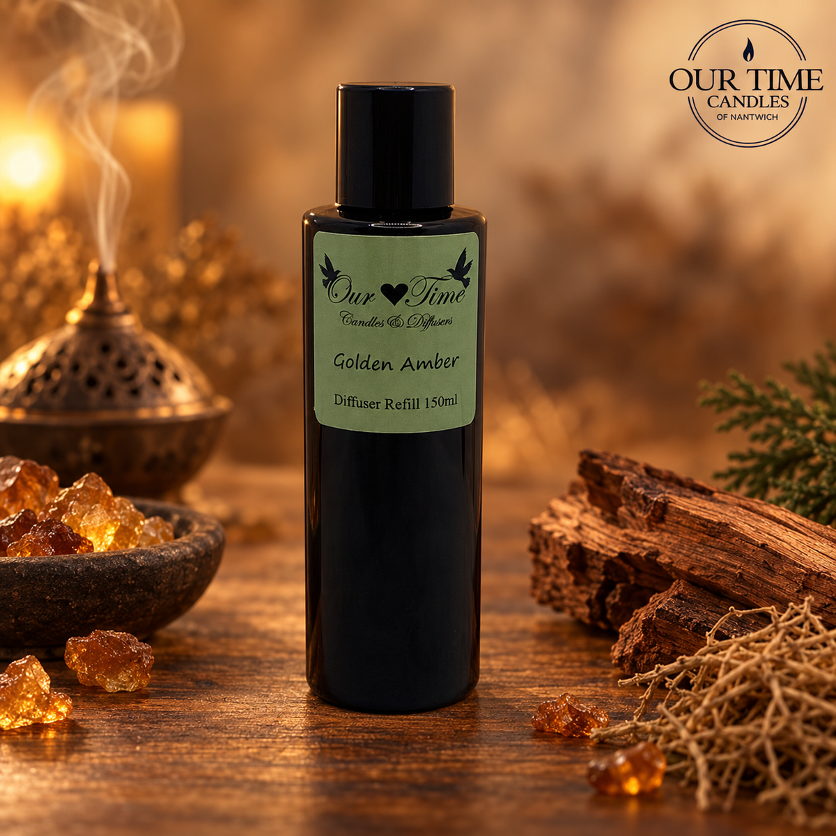 Golden Amber Reed Diffuser Refill 150ml