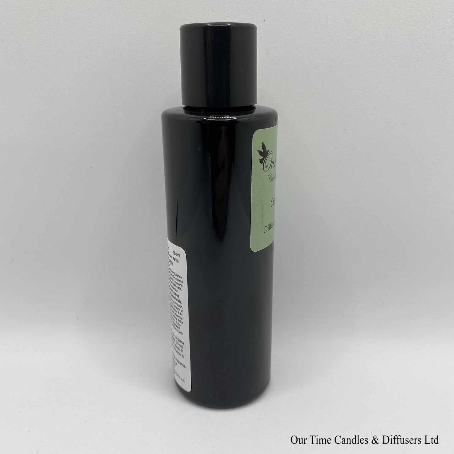 Reed Diffuser Refill 150ml in a black bottle with black screw cap