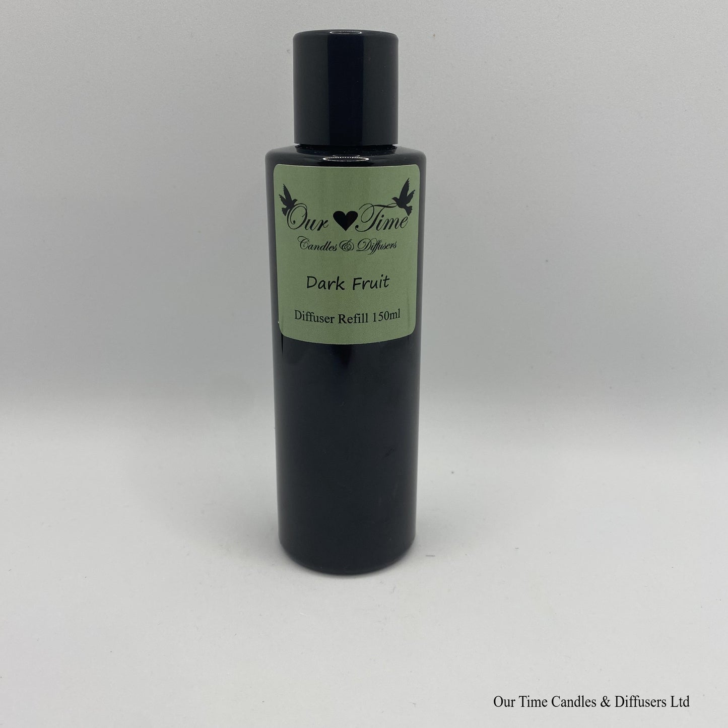 Reed Diffuser Refill 150ml in a black bottle with black screw cap