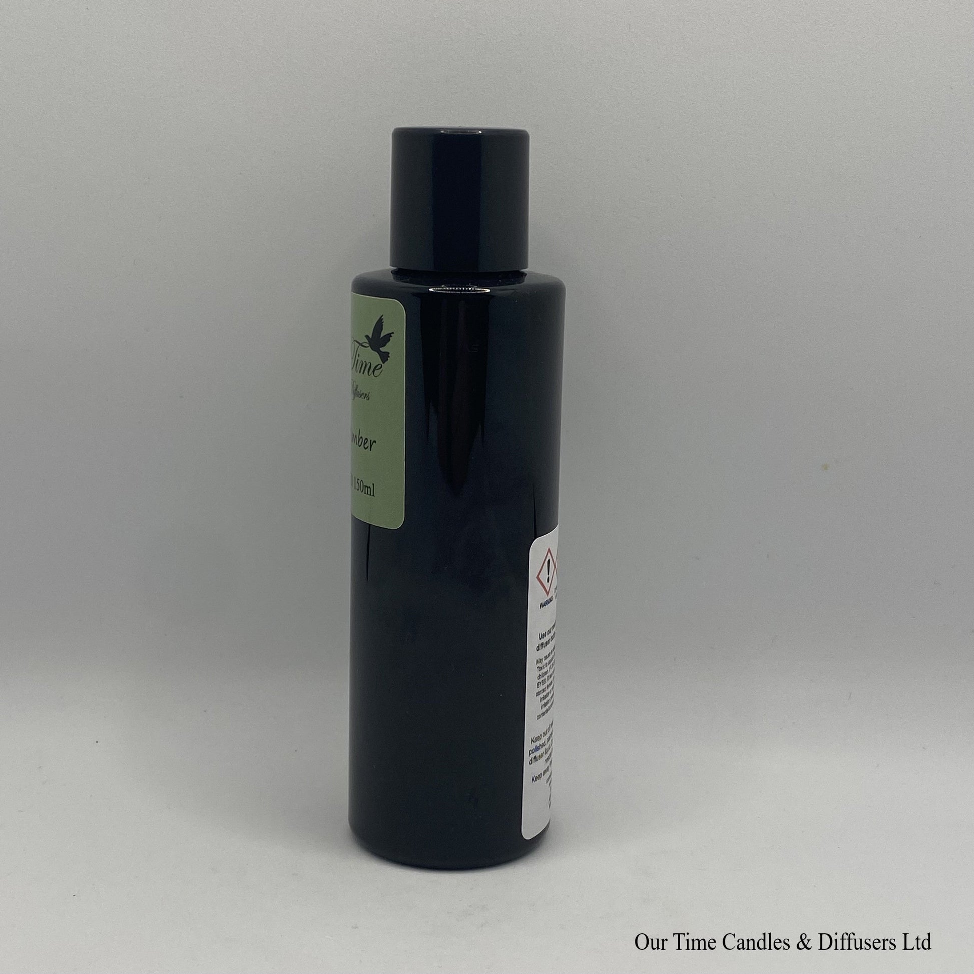 Reed Diffuser Refill 150ml in a black bottle with black screw cap