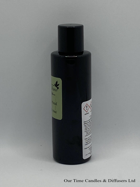 Reed Diffuser Refill 150ml in a black bottle with black screw cap