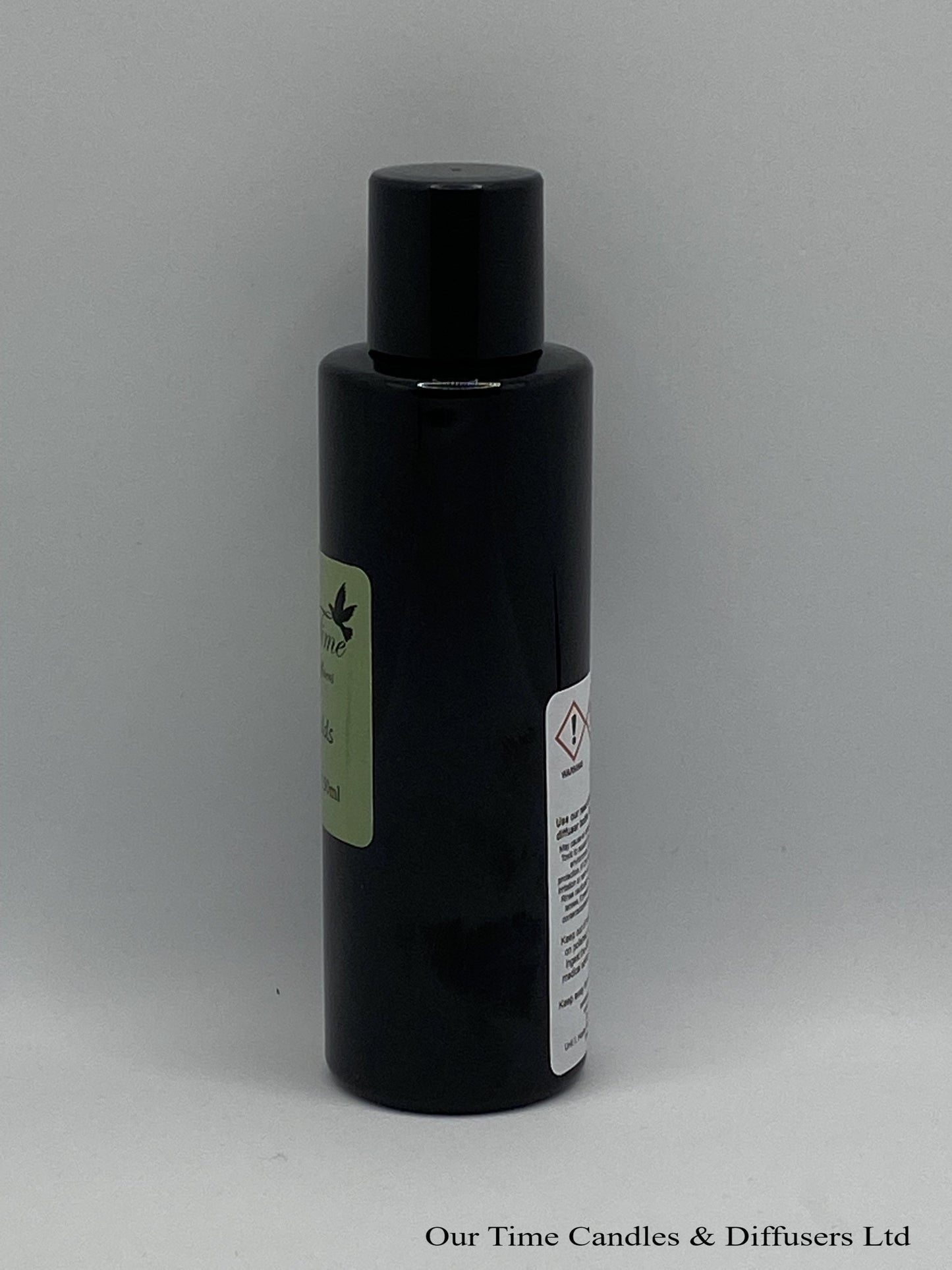 Reed Diffuser Refill 150ml in a black bottle with black screw cap