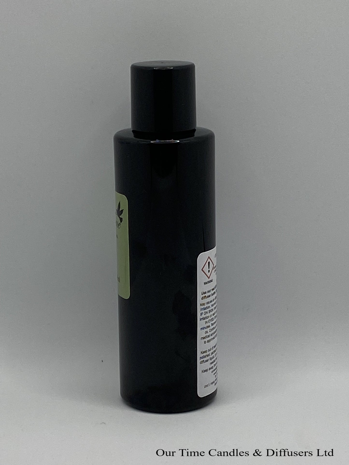 Reed Diffuser Refill 150ml in a black bottle with black screw cap