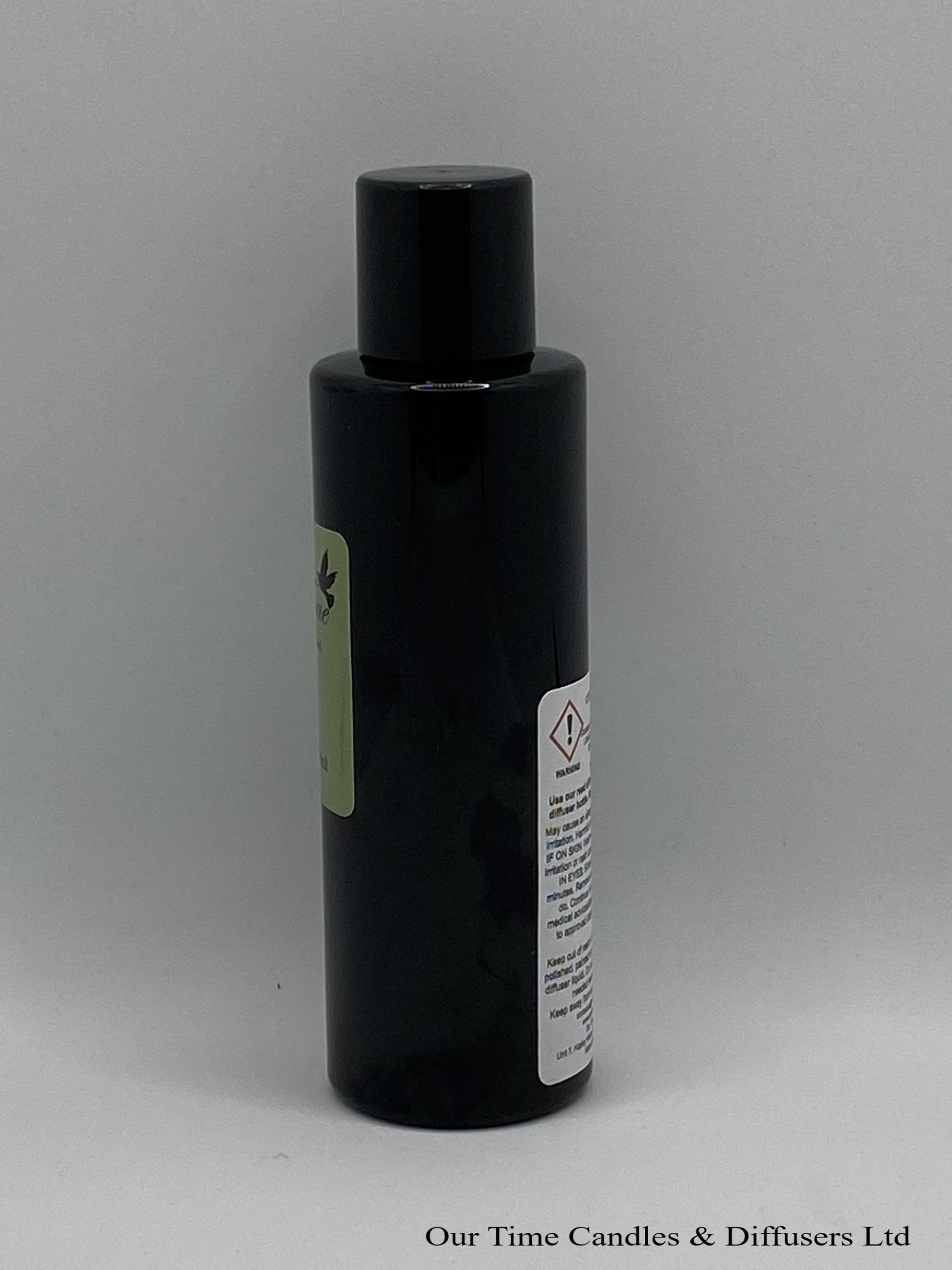 Reed Diffuser Refill 150ml in a black bottle with black screw cap