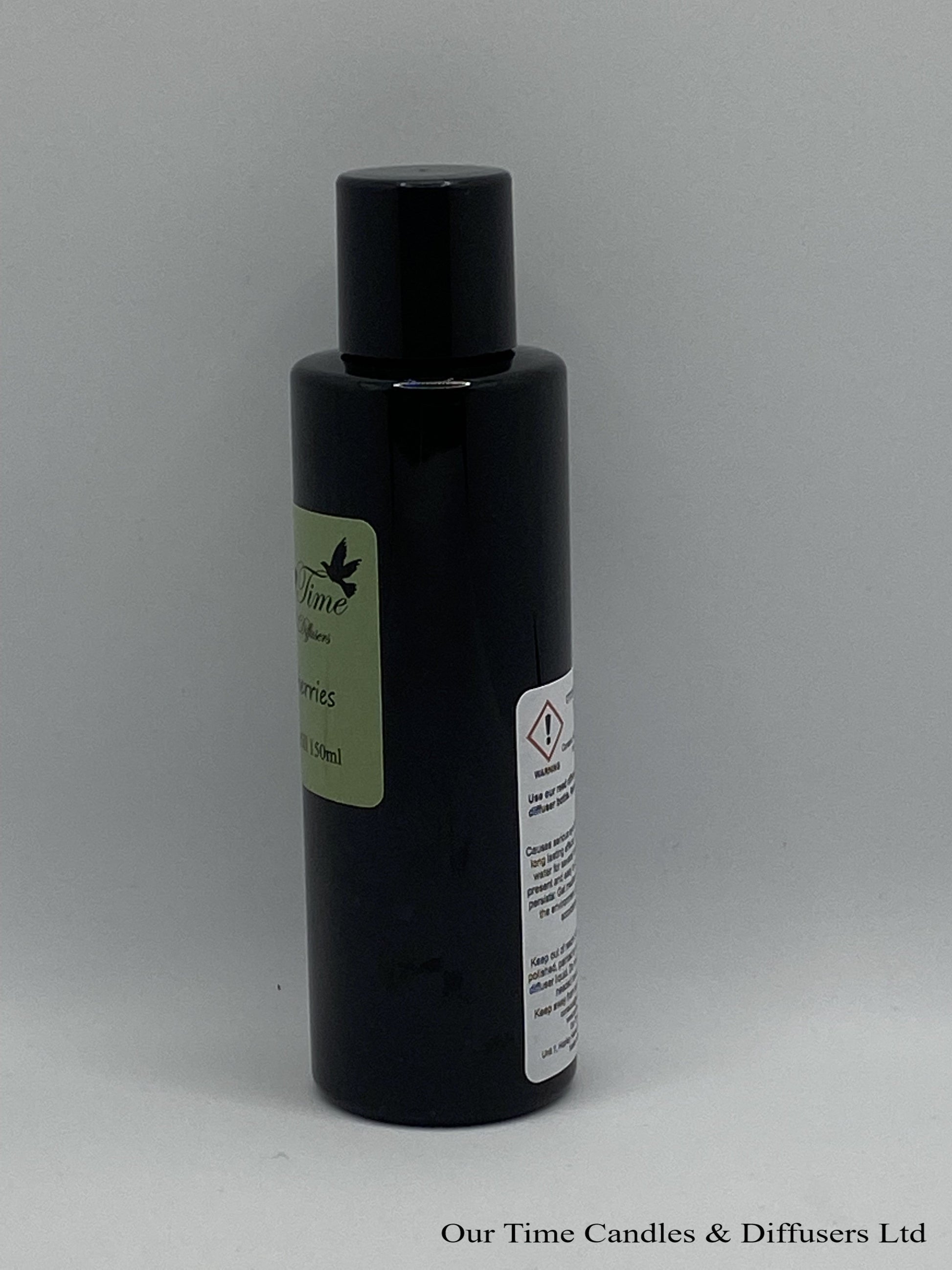 Reed Diffuser Refill 150ml in a black bottle with black screw cap