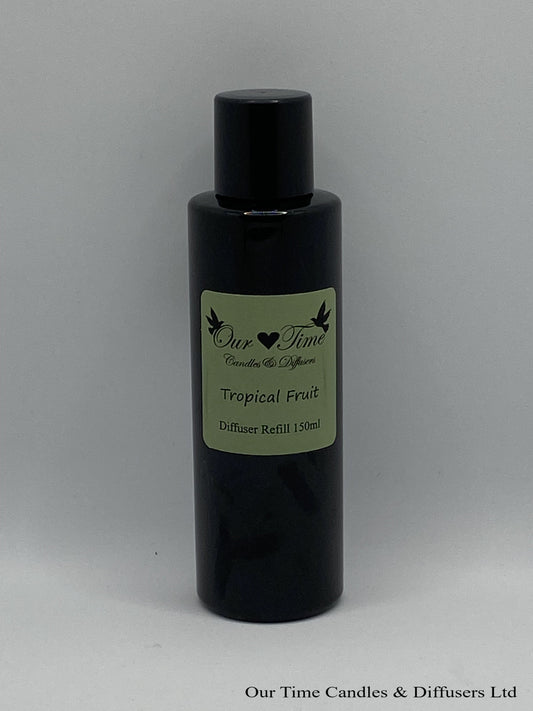 Reed Diffuser Refill 150ml in a black bottle with black screw cap