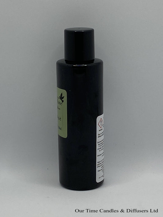 Reed Diffuser Refill 150ml in a black bottle with black screw cap