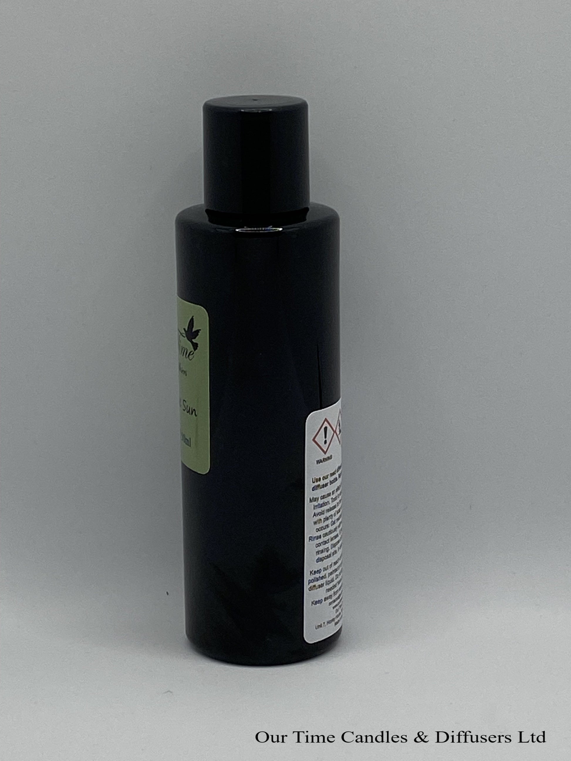 Reed Diffuser Refill 150ml in a black bottle with black screw cap