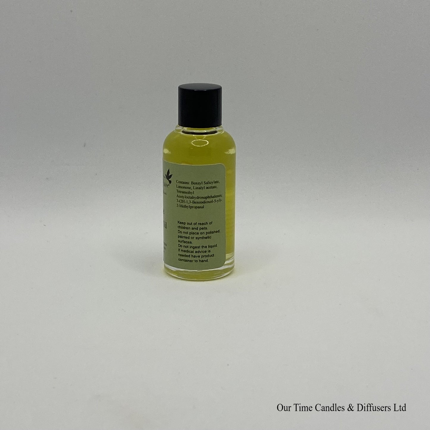 Scented Oil 15ml in clear bottle with black screw cap
