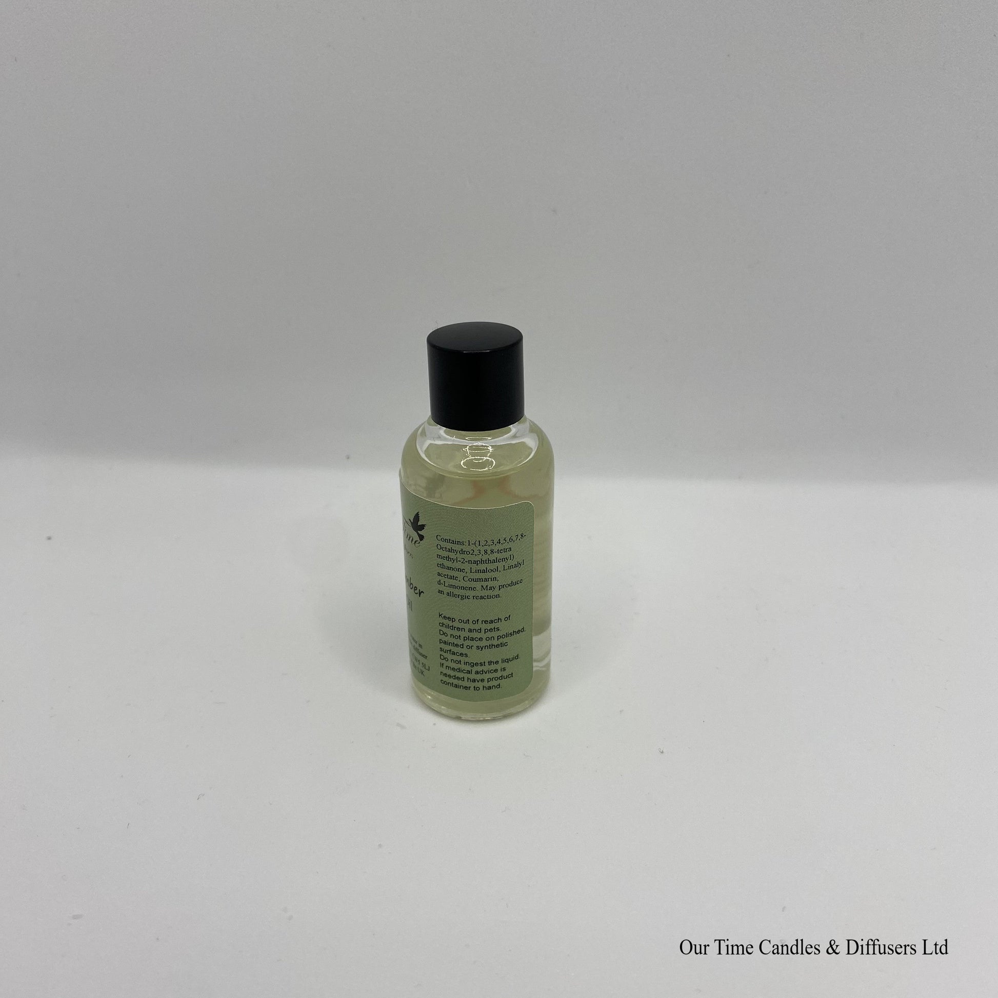 Scented Oil 15ml in clear bottle with black screw cap