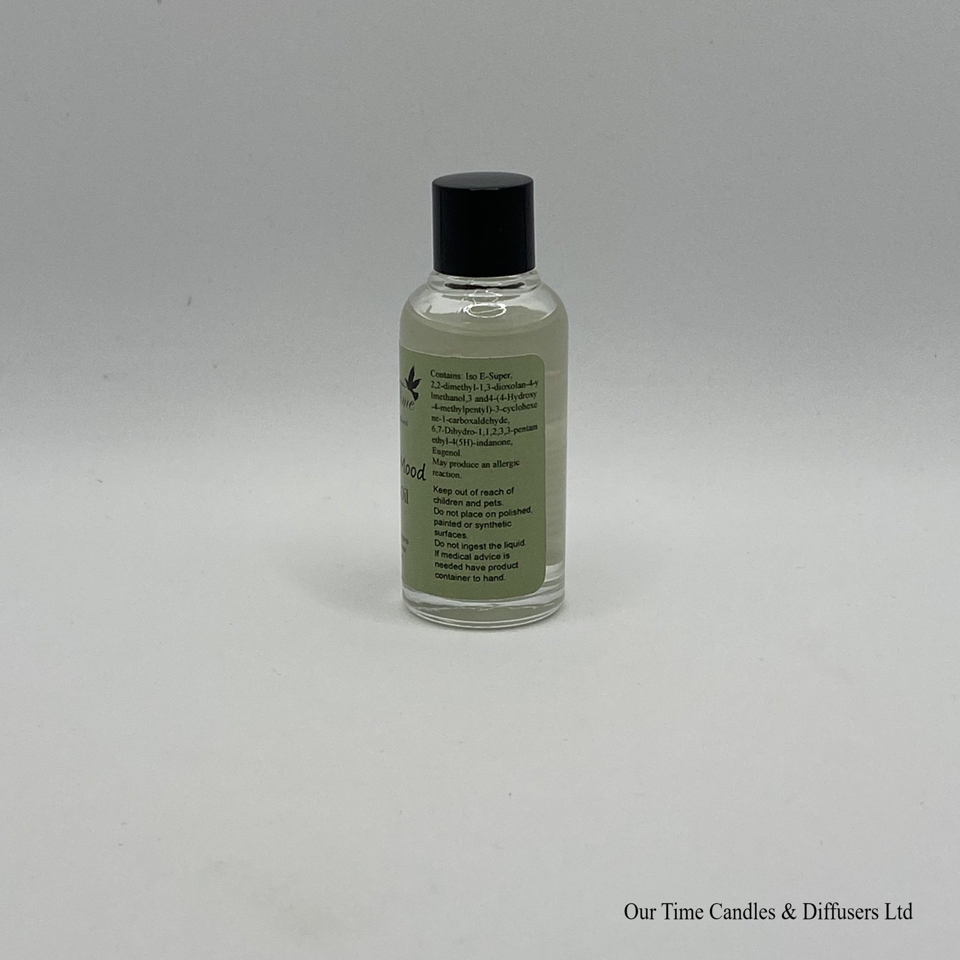 Scented Oil 15ml in clear bottle with black screw cap