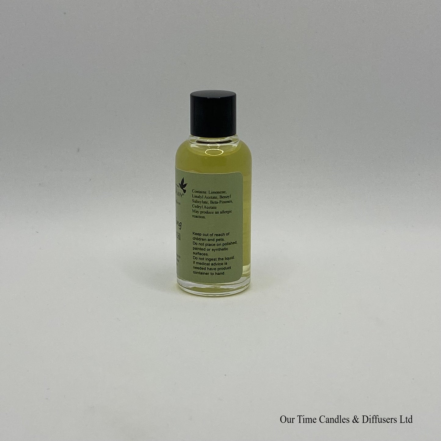 Scented Oil 15ml in clear bottle with black screw cap