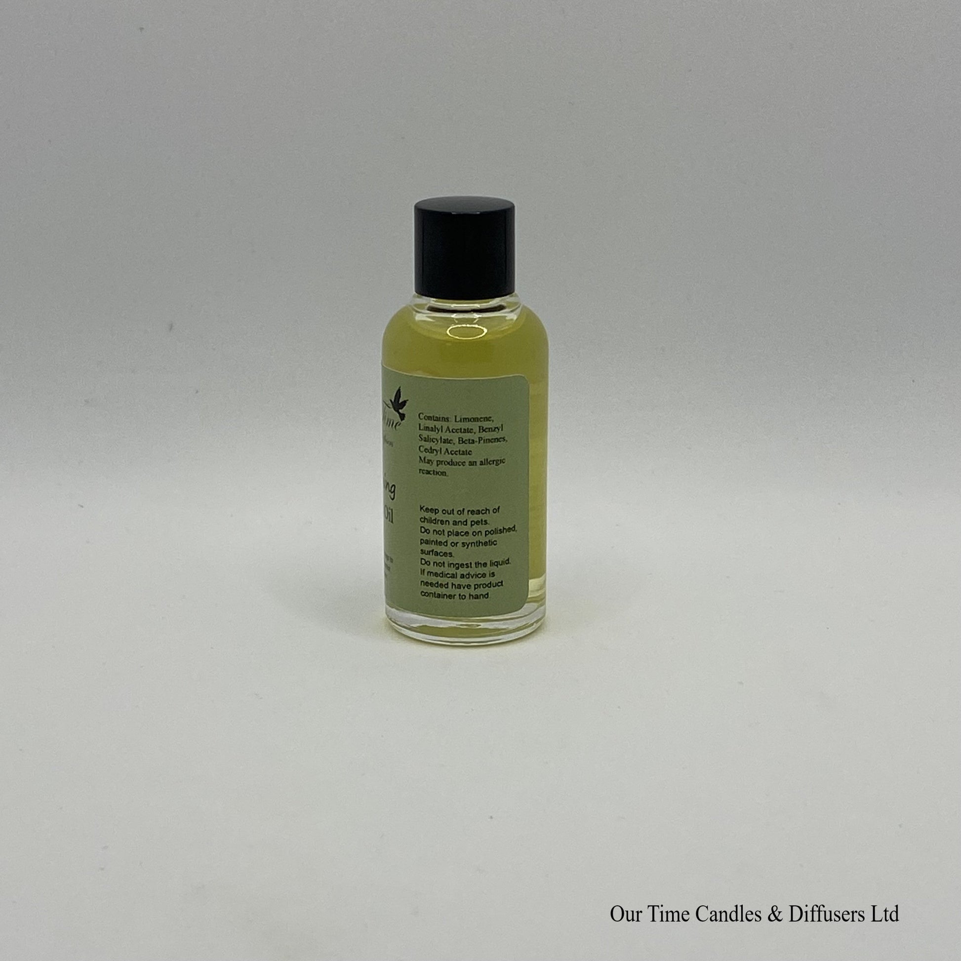 Scented Oil 15ml in clear bottle with black screw cap